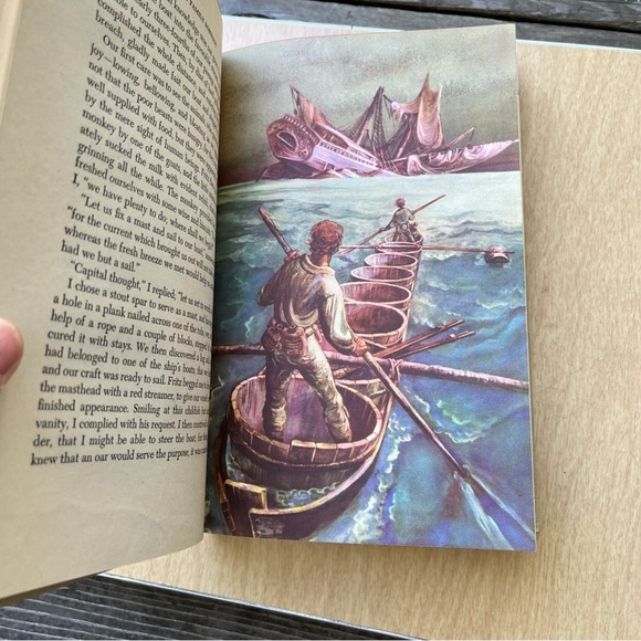 The Swiss Family Robinson Vintage 1949 Hardcover Book By Johann Wyss - Picture 10 of 13